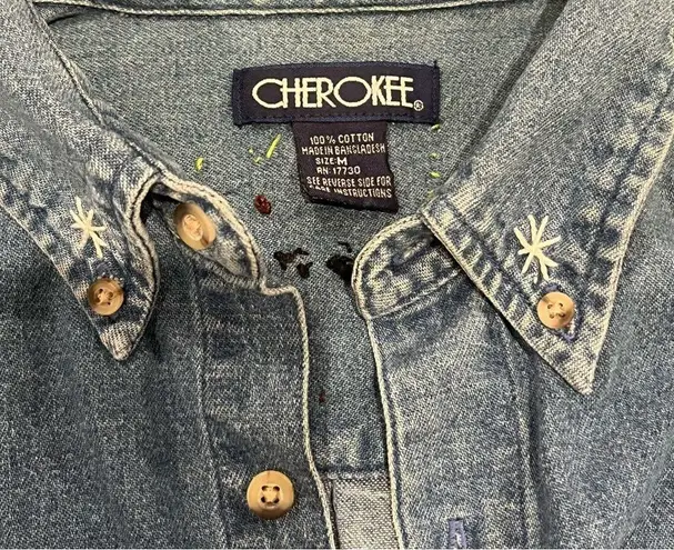Unique Vintage Vintage Christmas Denim Shirt