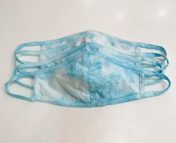 Carolina Blue Tie Dye Face Mask