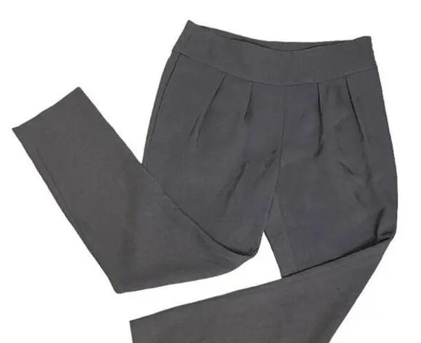 Halston Heritage Grey Pants Ankle Business Office Casual Triacetate Size 6