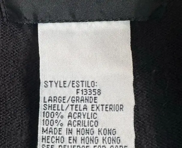 Sag Harbor Women’s Black Cardigan Size Large