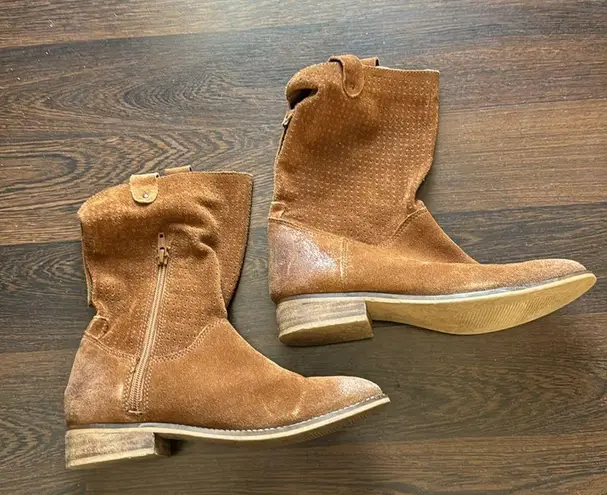 Rebels Trina Burnt Bronze Suede Leather Boots 7.5