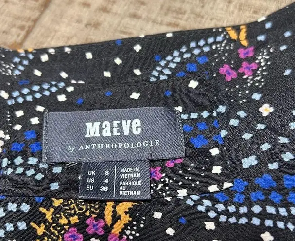 Maeve ANTHROPOLOGIE Gianna Tunic Dress Star Galaxy Print NWOT