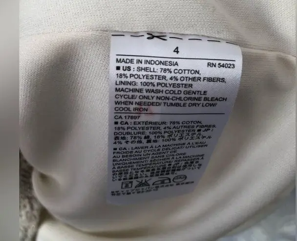 Banana Republic Factory Boucle metallic cotton blend Shift mini Dress, size 4