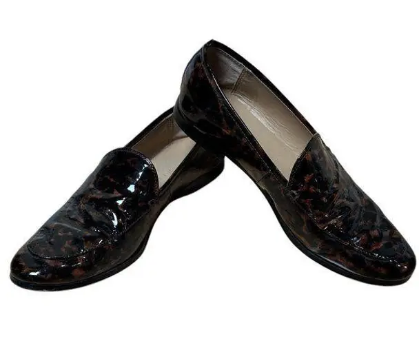 Banana Republic Patent Tortoise Shell Loafers Flats Shoes Size 9