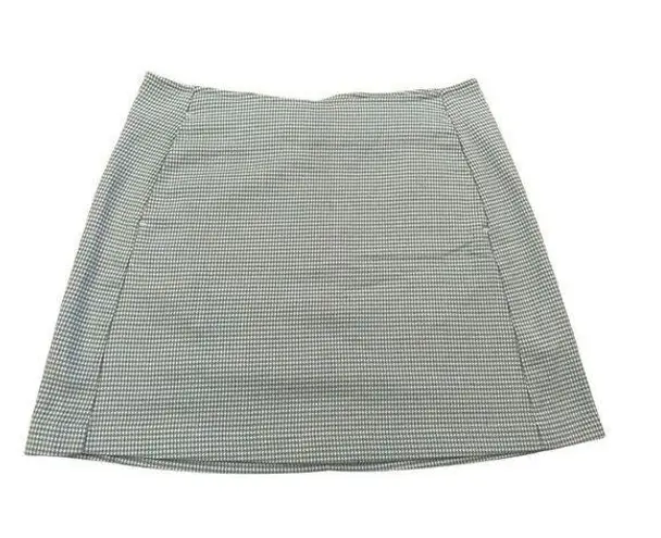 Urban Outfitters Gingham Mini Skirt Schoolgirl Preppy White Size M