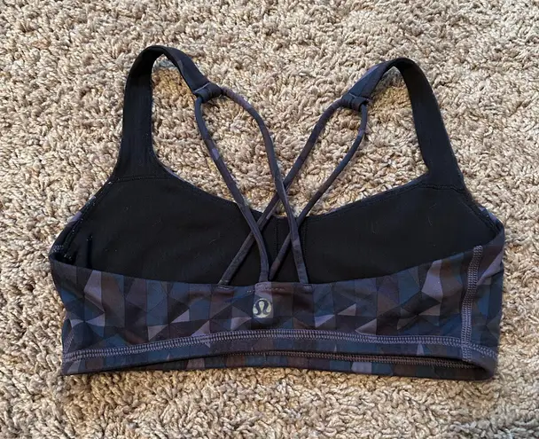 Lululemon ‼️ Free To Be Bra Stained Glass Love Nightfall Black‼️