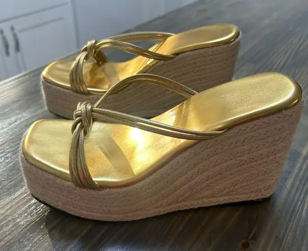 SheIn Gold Wedges