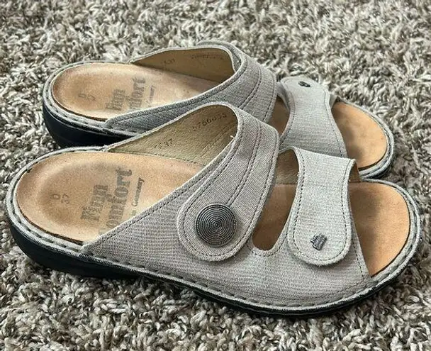 Finn Comfort Sansibar Two Strap Velcro Sandals D37 Size 7