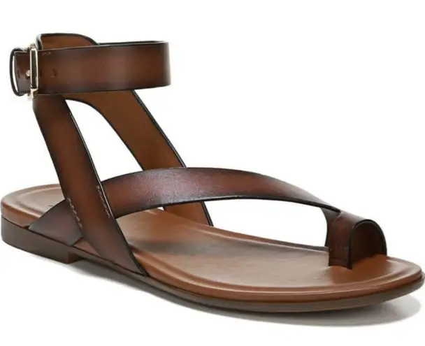 Naturalizer Tallt Brown Leather Toe loop Ankle Strap Sandals 6.5