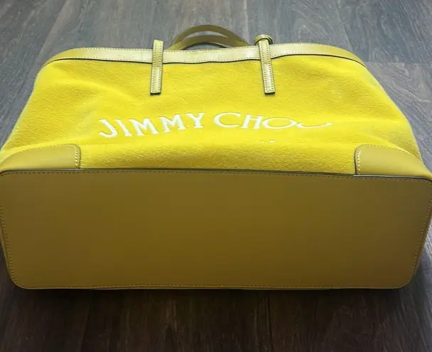 Jimmy Choo J immy Choo Nine2Five Logo Malibu Toweling East-West Tote Bag
