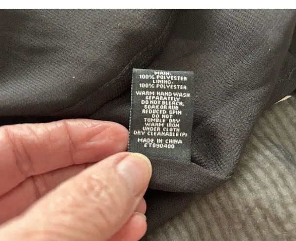 Estelle Capri Sunset Print Top Plus Size Black Floral Print Shark Bite Hem 14W