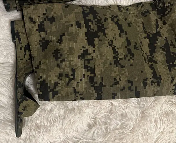 AZALEA WANG MARIETTA FOLD OVER OPEN TOE SANDAL BOOT IN CAMO