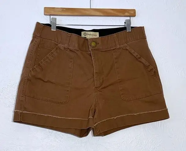 Democracy Ab Solution High Rise Shorts SZ 14 Brown Earthy