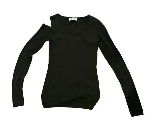 Bailey 44 Women's Olive Green Asymmetrical Off-Shoulder Long Sleeve Sweater S