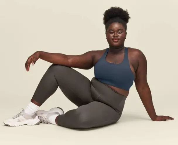 Girlfriend Collective đź’•GIRLFRIENDđź’• Compressive High-Rise 7/8 Legging Moon Charcoal Gray L NWT