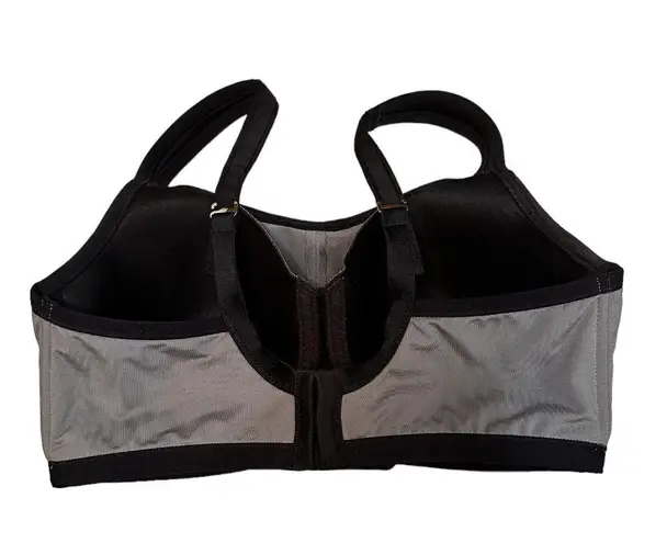 Natori  Yoga Convertible Underwire, Sports Bra, Gray With Black trim. 36C