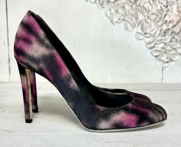 Christian Dior Dior Slip On Round Toe Stilettos Heel Pumps Shoes Purple/Black Women Size 38 / 8