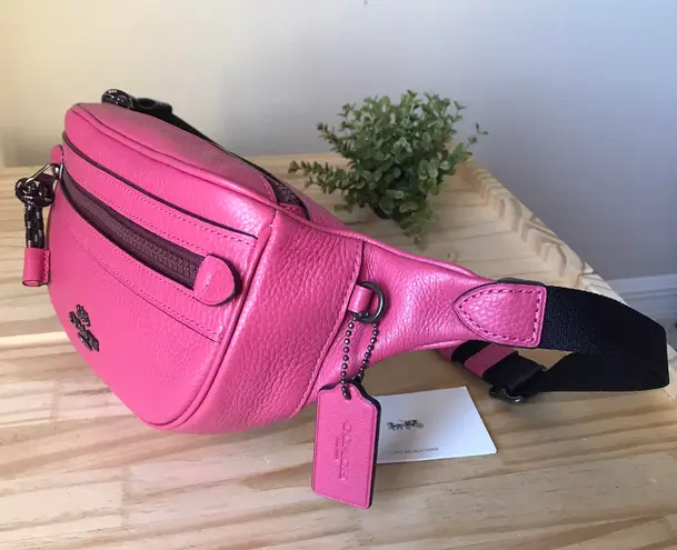 Coach fanny pack pink hot sale