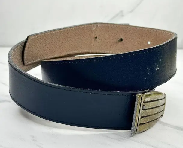 Vintage Blue Bruno Val  Leather Concho Belt Size Small S Womens