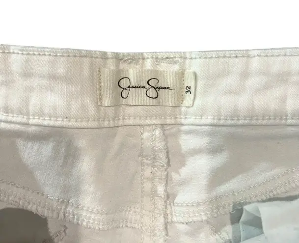 Jessica Simpson  White Forever Roll Cuff Shorts Size 32