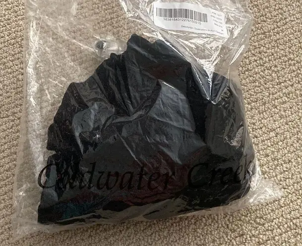 Coldwater Creek NEW Destinations Button Cardigan Black Size Medium Sleek NIB