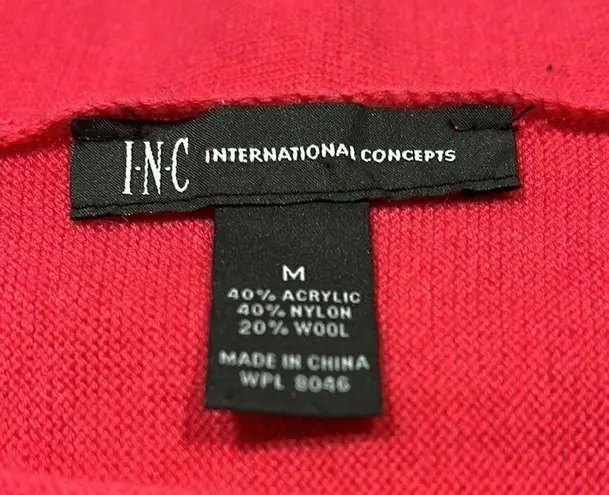 INC International Concepts Pink Long Sleeve Wool Sweater