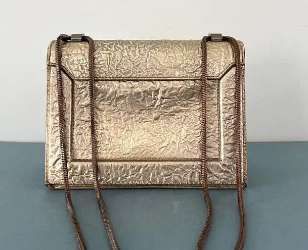 3.1 Phillip Lim Mini Soleil Crinkled Foil Chain Shoulder Bag Purse