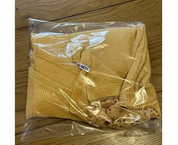 Andthewhy Ivory Lace Tunic Top Embroidered Mesh Overlay BOHO CHIC Women's Medium