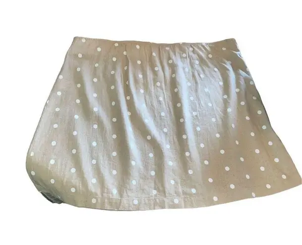 Old Navy  Beige with White Polka Dot Skirt Size XX-Large-NWT