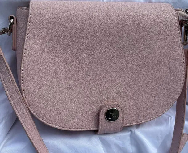 Elegant Pink mini saddlebag Bag with Minimalist Design