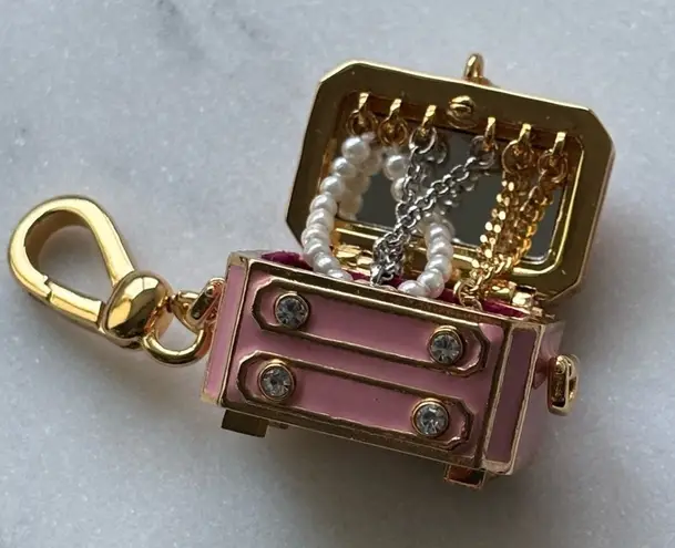 Like new Juicy couture Gold and Pink Jewelry Box Charm
