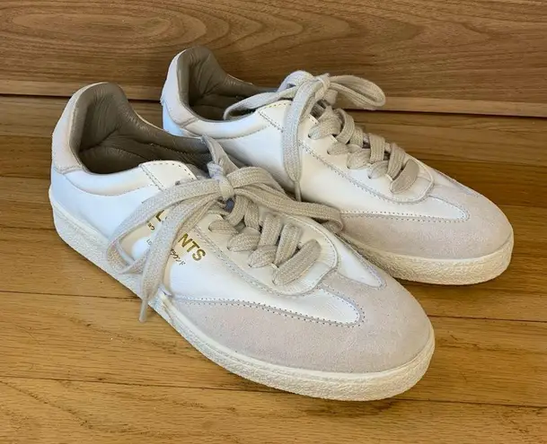 ALLSAINTS Thelma Suede Low Top Sneakers in White - Size 6