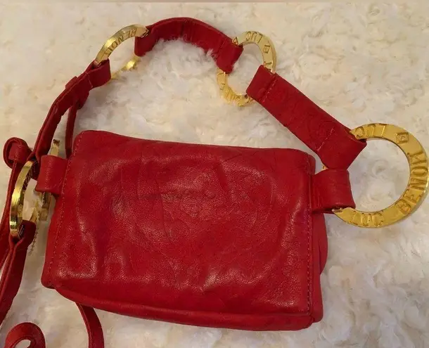 Lic benoit Luc Benoit vintage red leather belt bag