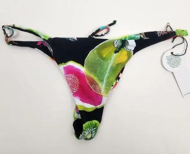 Swiminista x Christian Lacroix Fearless Bikini Bottom in Manaos Black Medium NWT