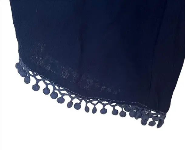 NWT Flowers of Romance Dip Dye Ombre Mini Dress in Blue White Size Medium