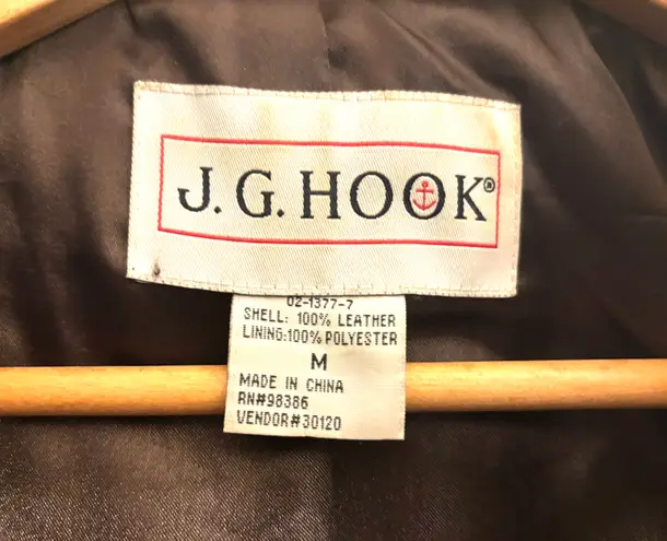 JG HOOK *VINTAGE*1990s* DARK BROWN SUEDE COAT Size M