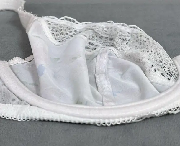 Freya Daydreaming Aa400802 Underwire Plunge Bra US Size 30H UK 30FF White Floral