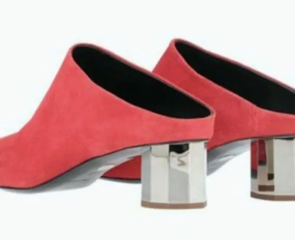 Proenza Schouler Suede Mules Red size 6