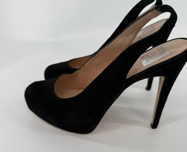 DV by Dolce Vita Black Blore Slingback Platform Heels Size 8.5