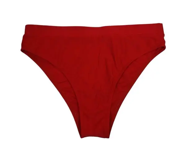 Boutique Womens One Shoulder Two Piece Red Bikini Swimsuit