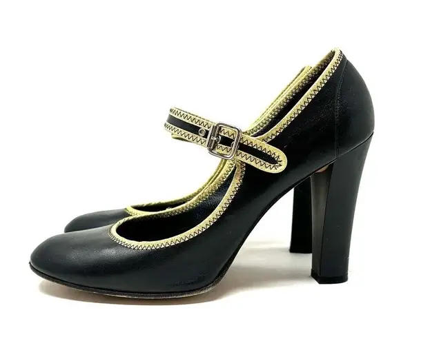 Marc by Marc Jacobs MARC JACOBS black leather Mary Jane heels, made in Italy, size 9.5