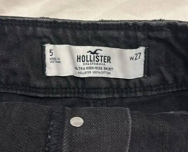 Hollister Black  jean skirt