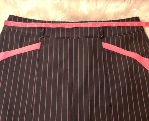 Cutter and Buck Annika striped skirt/skort black pink 12