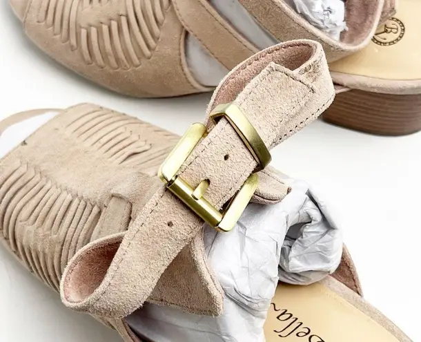 Bella Vita Pink Leather Upper Ankle Straps Open Toe Chunky Heel Sandals, Size 7