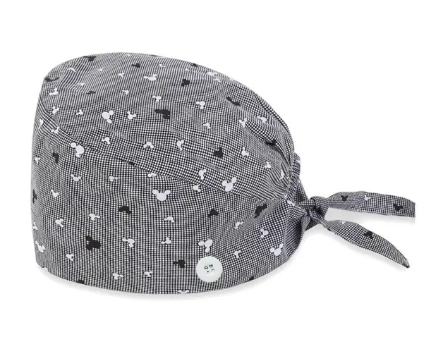 New Nurses Scrubs Cap Hat Black