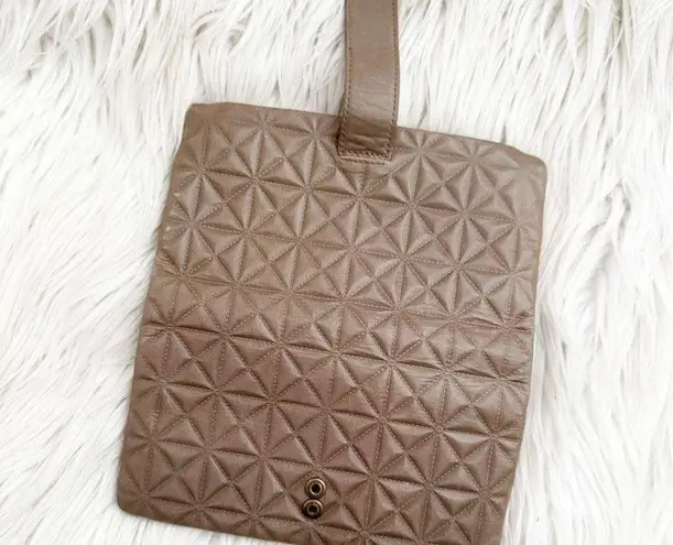 HOBO | Women's Torch Vintage Leather Folio Wallet Taupe "Shadow" Card Slots Tan