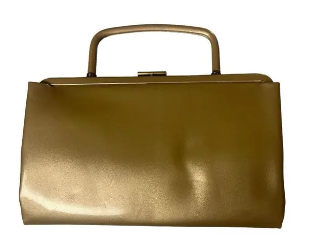 Vintage Garay clutch style purse champagne color Tan