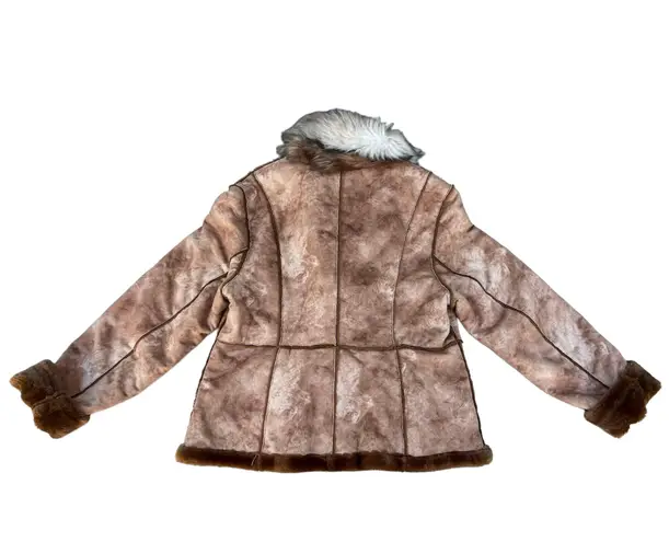 Anne Klein Vintage  Brown Faux Fur Coat