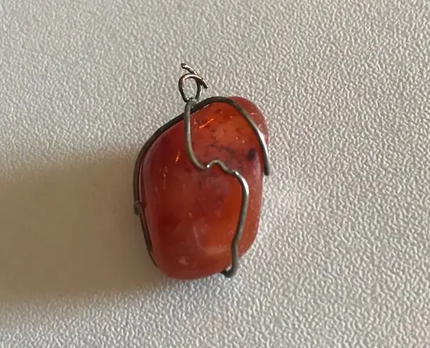 Unique Boho Geode Handmade Jewelry Pendent Gray