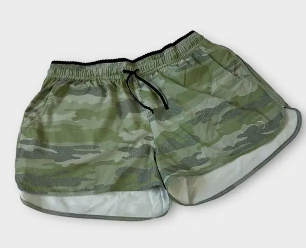 Zuma Blu Camoflauge Drawstring Running Shorts Green Size L